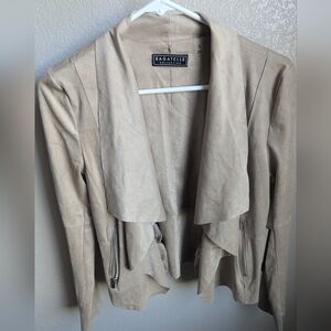 NWT suede-style waterfall jacket
